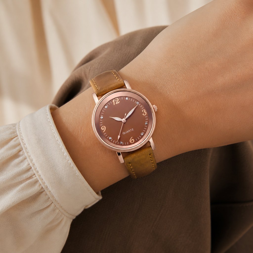 Uhr IV-33575 - Braun