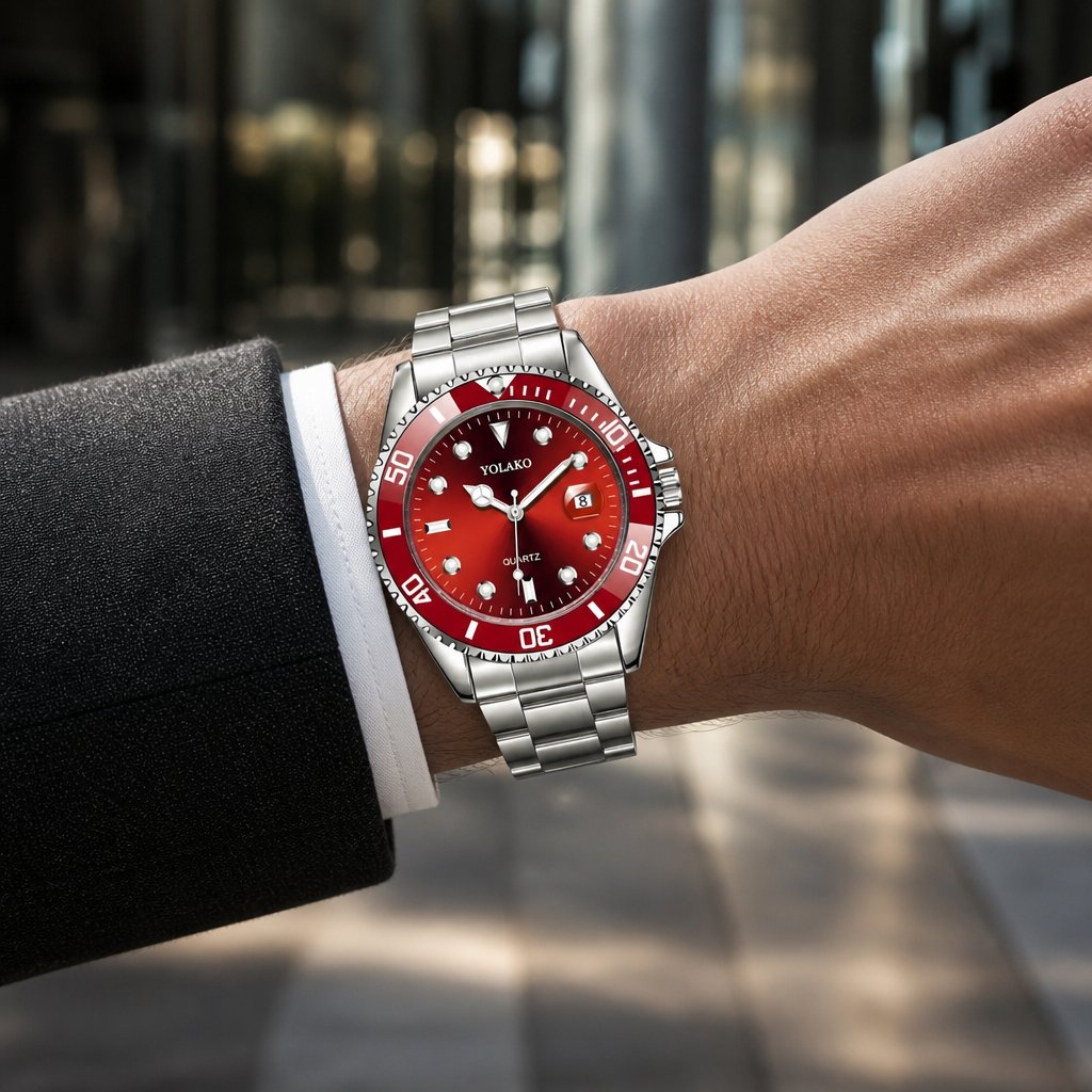 Uhr MA-33616 - Silber / Rot