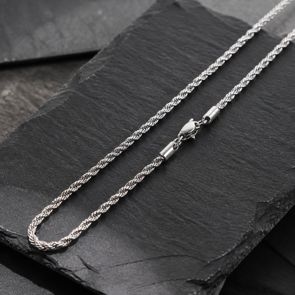 Herren Kette - Silber / 50cm / 4mm