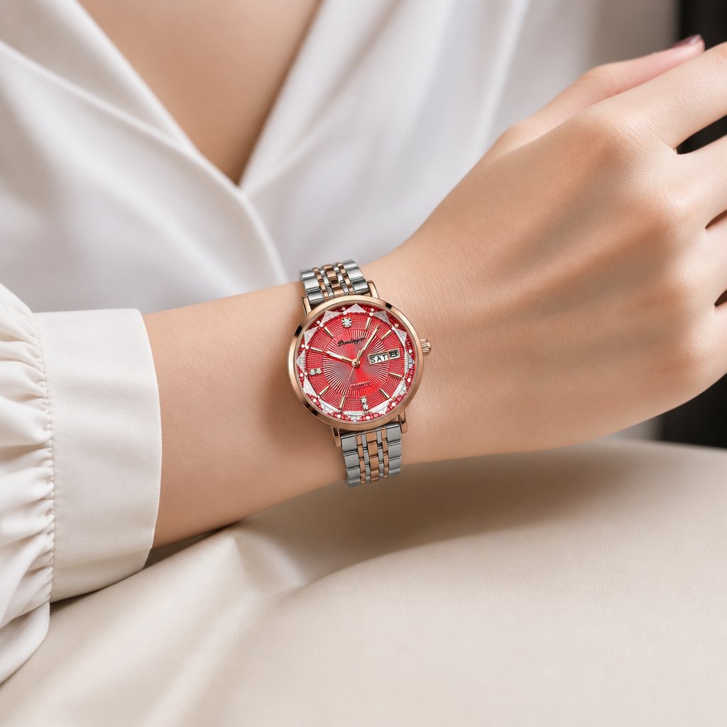 Uhr POEDAGAR CR-35036 - Rot