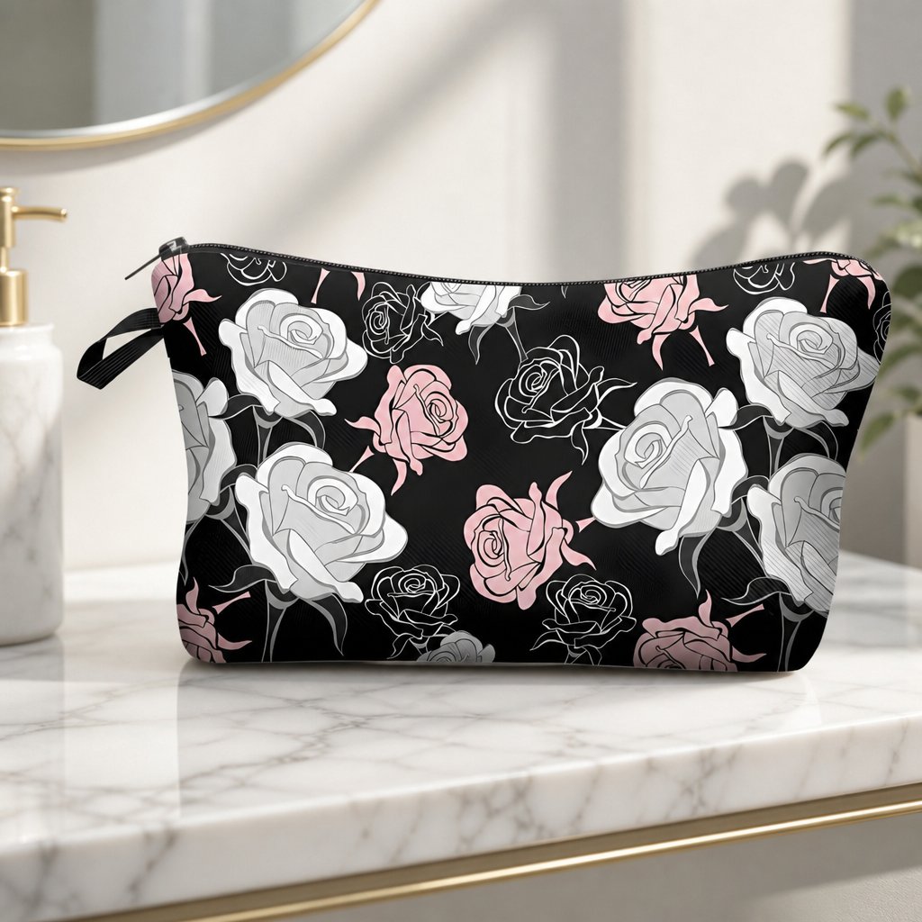 Kosmetiktasche SH-3980 - Schwarz/Grau